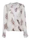 Ballantyne Printed Silk Shirt In Red