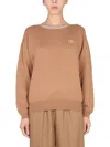 Ballantyne Embroidered Logo Knitwear Shirt In Beige