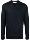 Ballantyne Fine-knit Cashmere Jumper In Black