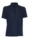 Ballantyne Short-sleeve Cotton Polo Shirt In Blue