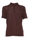 Ballantyne Short-sleeve Cotton Polo Shirt In Brown