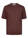 Ballantyne Short-sleeve Crew-neck T-shirt In Brown