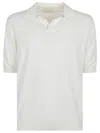 Ballantyne Knit Short-sleeved Polo With Structured Collar