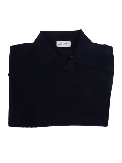 Ballantyne Short Sleeve Polo In Blue