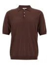 Ballantyne Brown Ultralight Cotton Polo Shirt In Brown