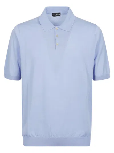 Ballantyne Short Sleeve Polo Shirt In Cook`s Blu