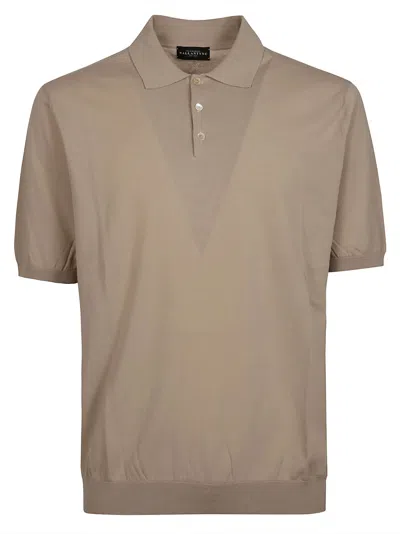 Ballantyne Short Sleeve Polo Shirt In Nocciola