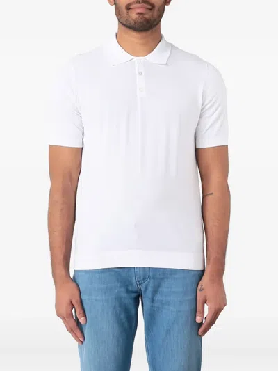 Ballantyne Short-sleeve Polo Shirt In White