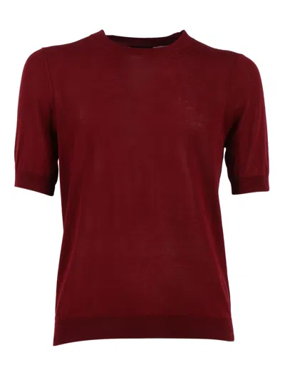 Ballantyne Red Cotton Short Sleeve Pullover