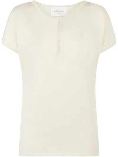 Ballantyne Short Sleeve Top In White
