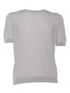 Ballantyne Short Sleeved Sweater In Gray