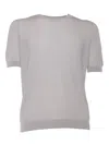 Ballantyne Short Sleeved Sweater In Grey