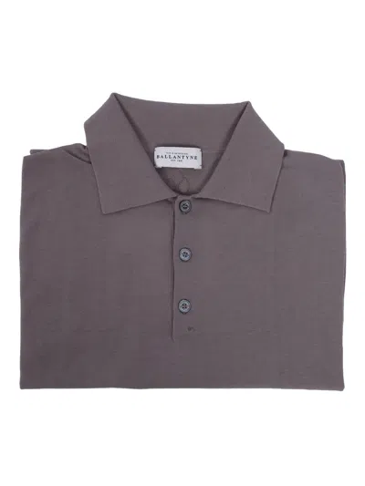 Ballantyne Short Sleeves Polo In Gray