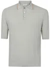 Ballantyne Short Sleeves Polo In Light Green Biscuit