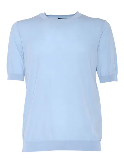 Ballantyne Short Sleeves Pullover In Blue