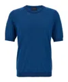 Ballantyne R Neck Sweaters And Cardigans In Blue