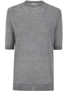 Ballantyne Short Sleeves Pullover In Brown