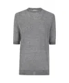 Ballantyne Short Sleeves Pullover In Gray