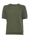 Ballantyne Short Sleeves Pullover In Green