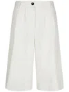 Ballantyne Silk-blend Shorts In White