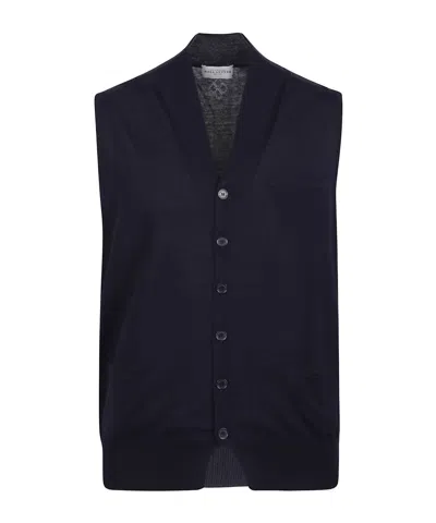 Ballantyne Sleeveless Knitted Vest In Black