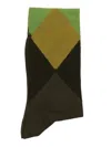 Ballantyne Argyle Socks In Green