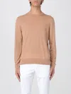 Ballantyne Maglia A Girocollo Basic  In Lana In Sand