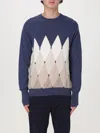 Ballantyne Diamond Inlaid Sweater In Blau