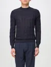 Ballantyne Textured Black Crew Neck Pullover