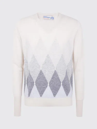 BALLANTYNE SWEATER BALLANTYNE MEN COLOR YELLOW CREAM,H45643090