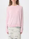 Ballantyne R Neck Pullover In Pink