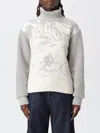 Ballantyne High-neck Sweatshirt With Fitted Silhouette And Design In Gray