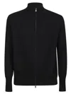 Ballantyne Zip-up Cardigan In Black