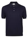 Ballantyne Knitted Polo Shirt In Blue