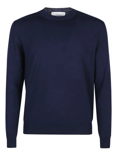 Ballantyne Plain Sweater In Blue