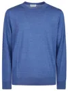 Ballantyne Plain Sweater In Blue