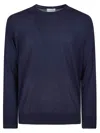 Ballantyne Plain Sweater In Blue