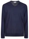 Ballantyne Plain Sweater In Blue