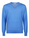 Ballantyne Plain Sweater In Blue