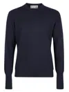 Ballantyne Plain Sweater In Blue