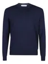 Ballantyne Crew-neck Wool Sweater In Blue