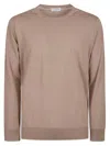 Ballantyne Round Neck Pullover In Brown