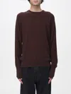 Ballantyne R Neck Pullover In Brown