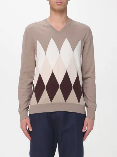 BALLANTYNE BALLANTYNE DIAMOND PATTERN COTTON AND CASHMERE PULLOVER,I16877032