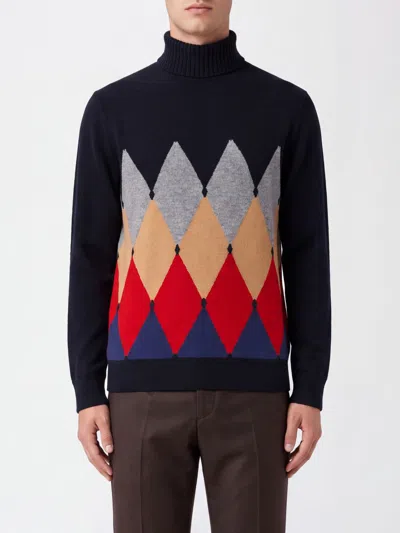 Ballantyne Sweater Men Color Blue In Multi