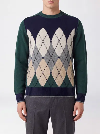 Ballantyne Sweater Men Color Green In Animal Print