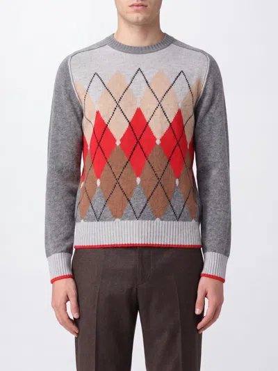 Ballantyne Sweater Men Color Grey In Animal Print