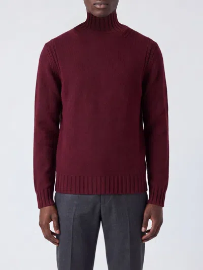Ballantyne Sweater Men Color Orange In Burgundy