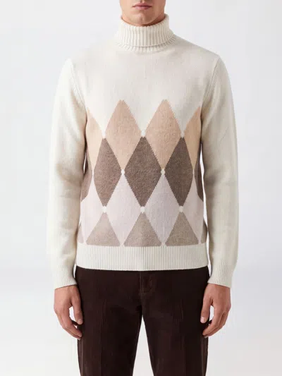 Ballantyne Sweater Men Color White In Multi
