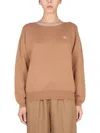 Ballantyne Embroidered Logo Knitwear Shirt In Beige